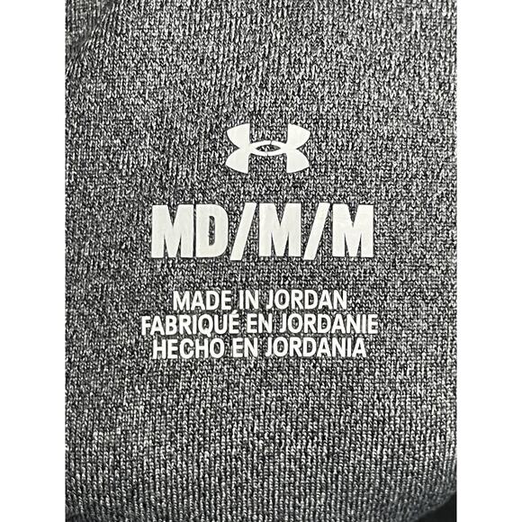 Under Armour Pants Womens Medium Black Gray Colorblock Leggings Leggings 1374136 - Picture 6 of 9